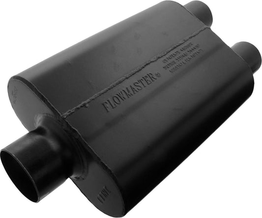 MUFFLER,SUPER 44,3" CEN IN/2.5" DUAL OUT