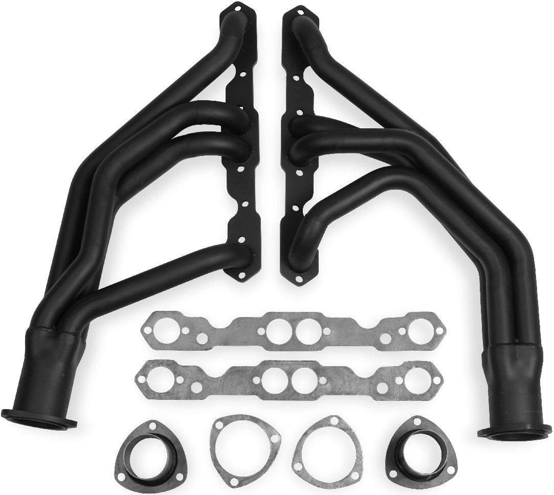 HEADER,SBC,1 1/2,64-67 NOVA,LONG,3,BLACK