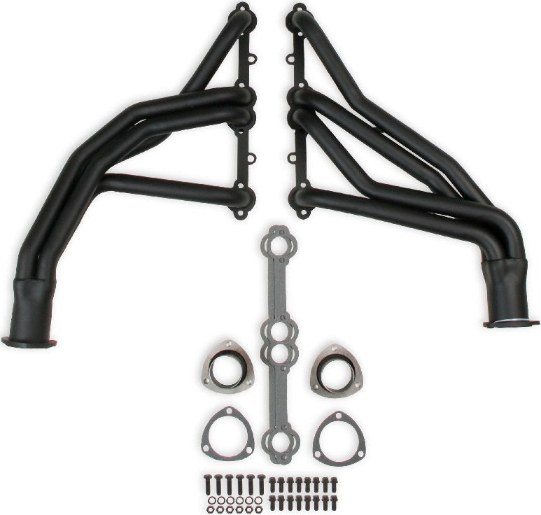 HEADER,SBC,1 1/2,66-74 C-10,LONG TUBE,3,BLACK