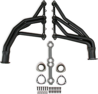 HEADER,SBC,1 1/2,66-74 C-10,LONG TUBE,3,BLACK