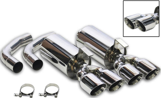 AXLE-BACK EXHAUST KIT,2.25",92-96 C4,POLISHED