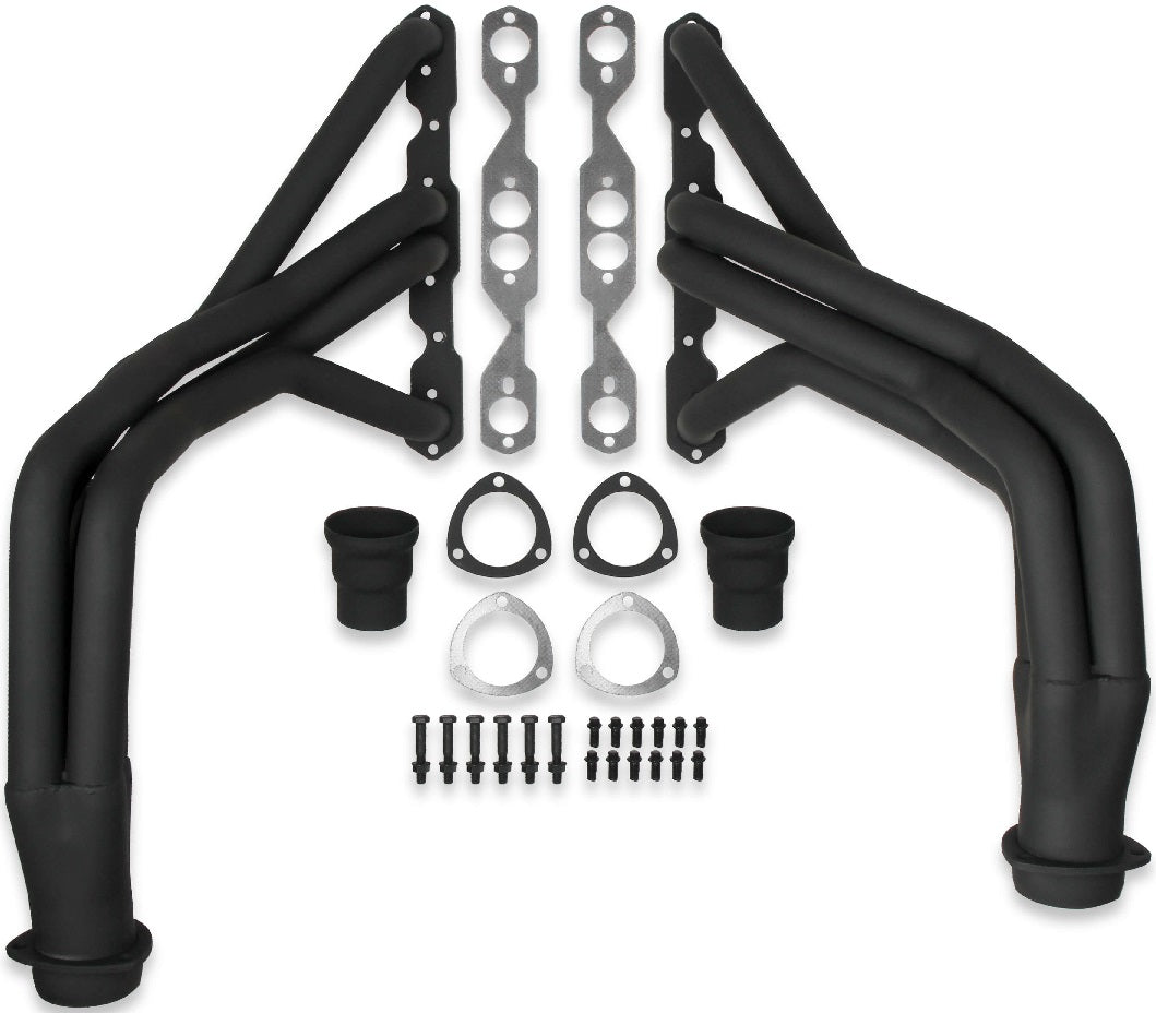 HEADER,JEEP CJ,SBC,1 5/8,LONG TUBE,3,BLACK