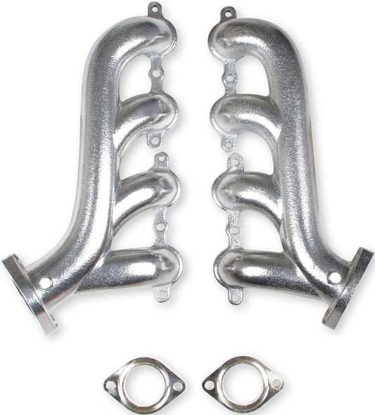 EXHAUST MANIFOLDS,UNIVERSAL,2 1/4 OUTLET,SILVER CERAMIC