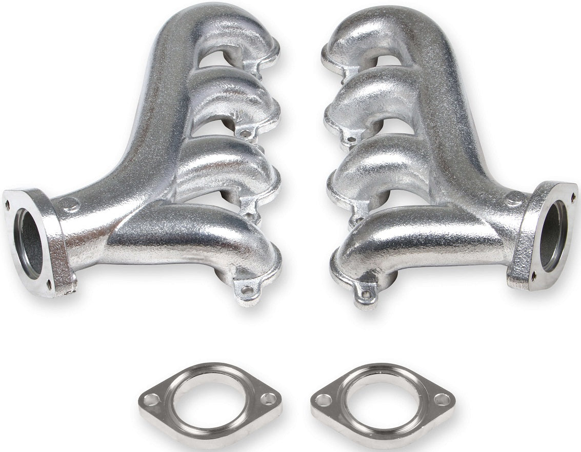 EXHAUST MANIFOLDS,UNIVERSAL,2 1/4 OUTLET,SILVER CERAMIC