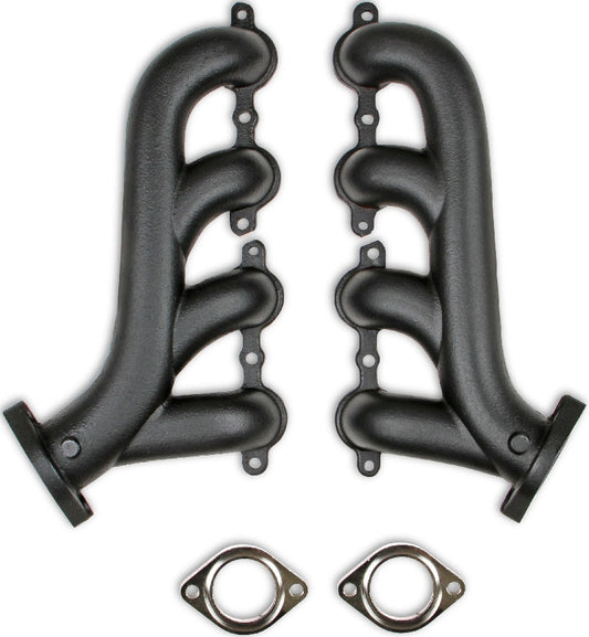 EXHAUST MANIFOLDS,UNIVERSAL,2 1/4 OUTLET,BLACK CERAMIC