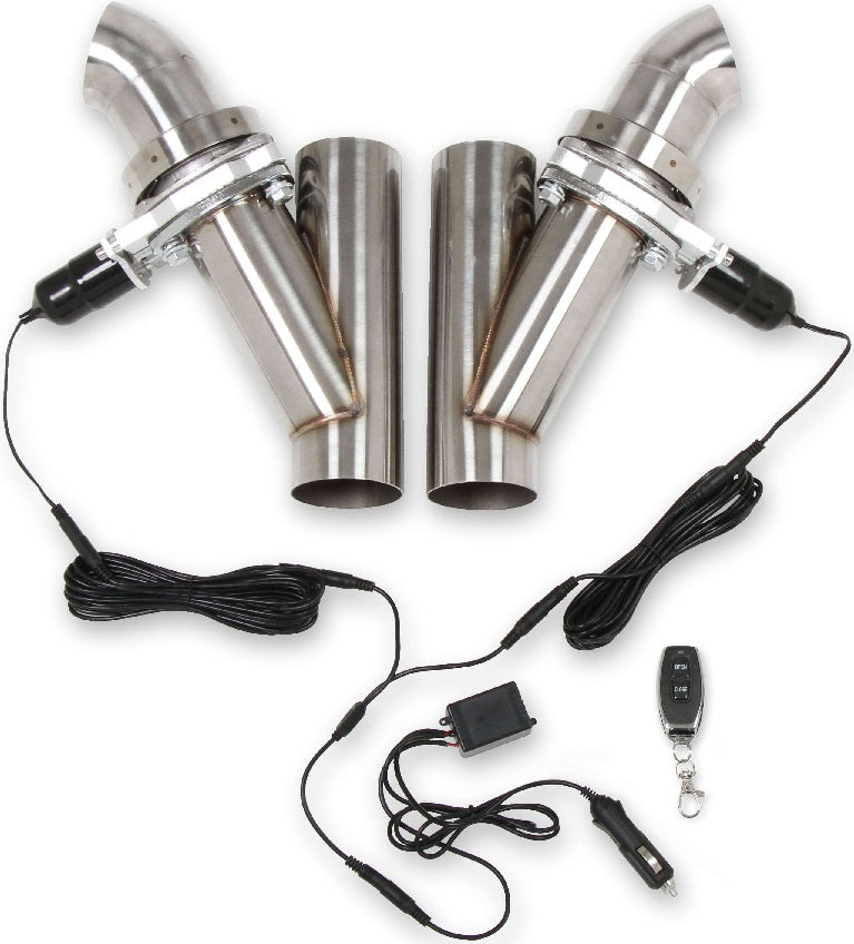 EXHAUST CUT-OUTS,ELECTRIC,DUAL,2 1/2