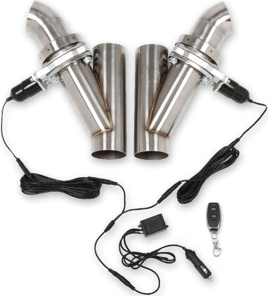EXHAUST CUT-OUTS,ELECTRIC,DUAL,2 1/2