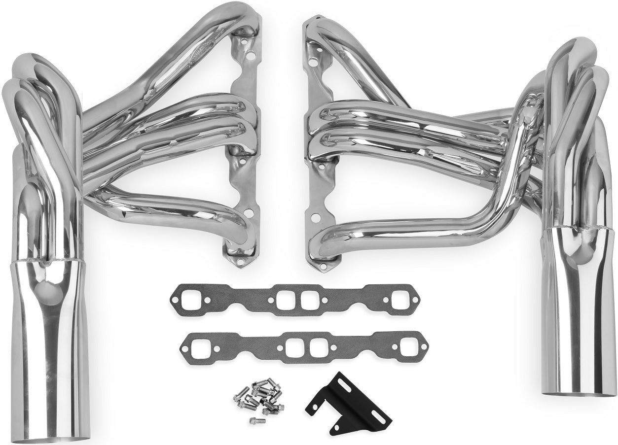 SUPER COMP LONG TUBE HEADERS,63-64 CORVETTE,POLISHED