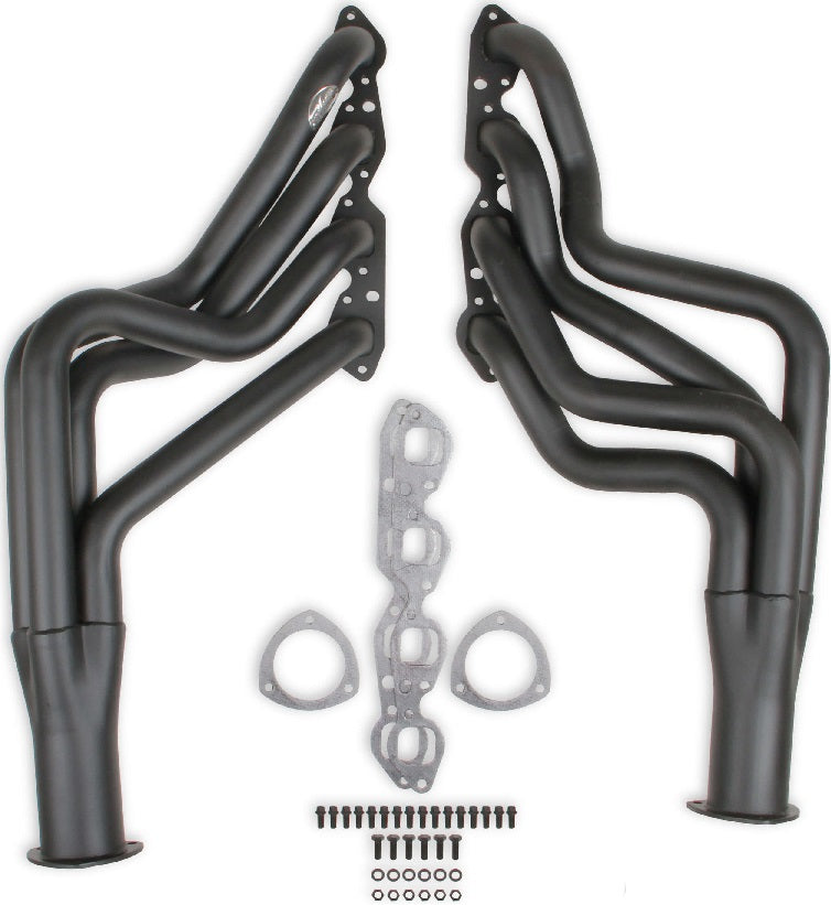 HEADER,BBC,2,68-74 LONG TUBE,3 1/2,BLACK