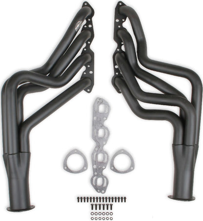 HEADER,BBC,2,68-74 LONG TUBE,3 1/2,BLACK