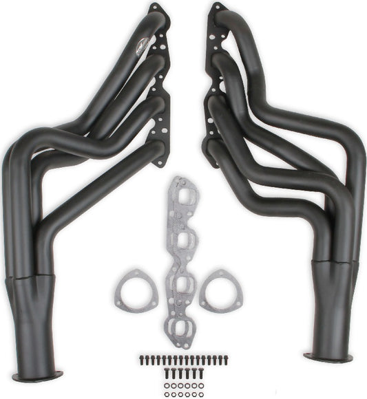 HEADER,BBC,2,68-74 LONG TUBE,3 1/2,BLACK