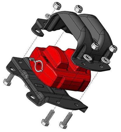 BOLT KIT,CLAM SHELL THRU BOLTS W/NUTS,2 EA