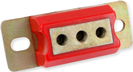 TRANSMISSION MOUNT,POLY,RED