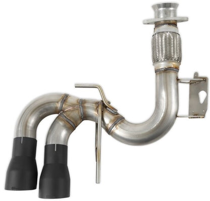 BLACKHEART CAT-BACK EXHAUST,20-23 CORVETTE 6.2L,DOR,BLACK