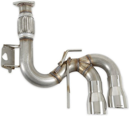 BLACKHEART CAT-BACK EXHAUST,20-23 CORVETTE 6.2L,DOR,POLISH