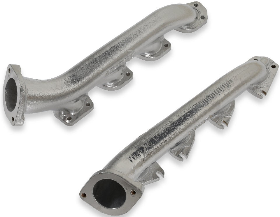 EXHAUST MANIFOLDS,HEMI SWAP,2 1/2 OUTLET,SILVER CERAMIC COATING