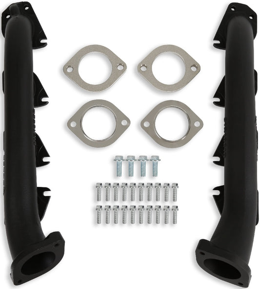 EXHAUST MANIFOLDS,HEMI SWAP,2 1/2 OUTLET,BLACK CERAMIC COATING