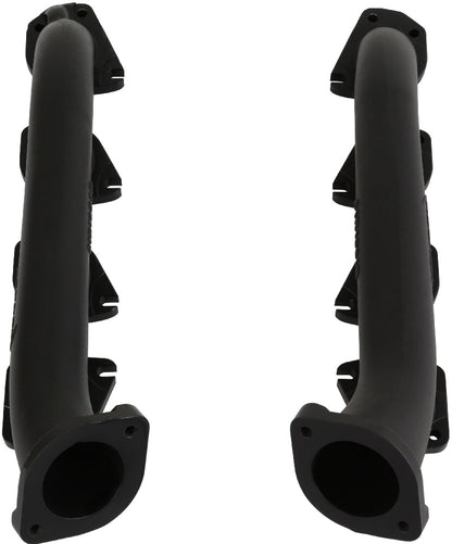 EXHAUST MANIFOLDS,HEMI SWAP,2 1/2 OUTLET,BLACK CERAMIC COATING