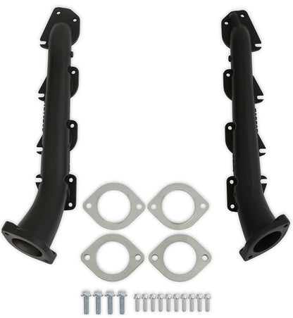 EXHAUST MANIFOLDS,HEMI SWAP,2 1/2 OUTLET,BLACK CERAMIC COATING