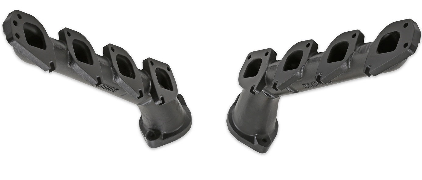 EXHAUST MANIFOLDS,HEMI SWAP,2 1/2 OUTLET,BLACK CERAMIC COATING