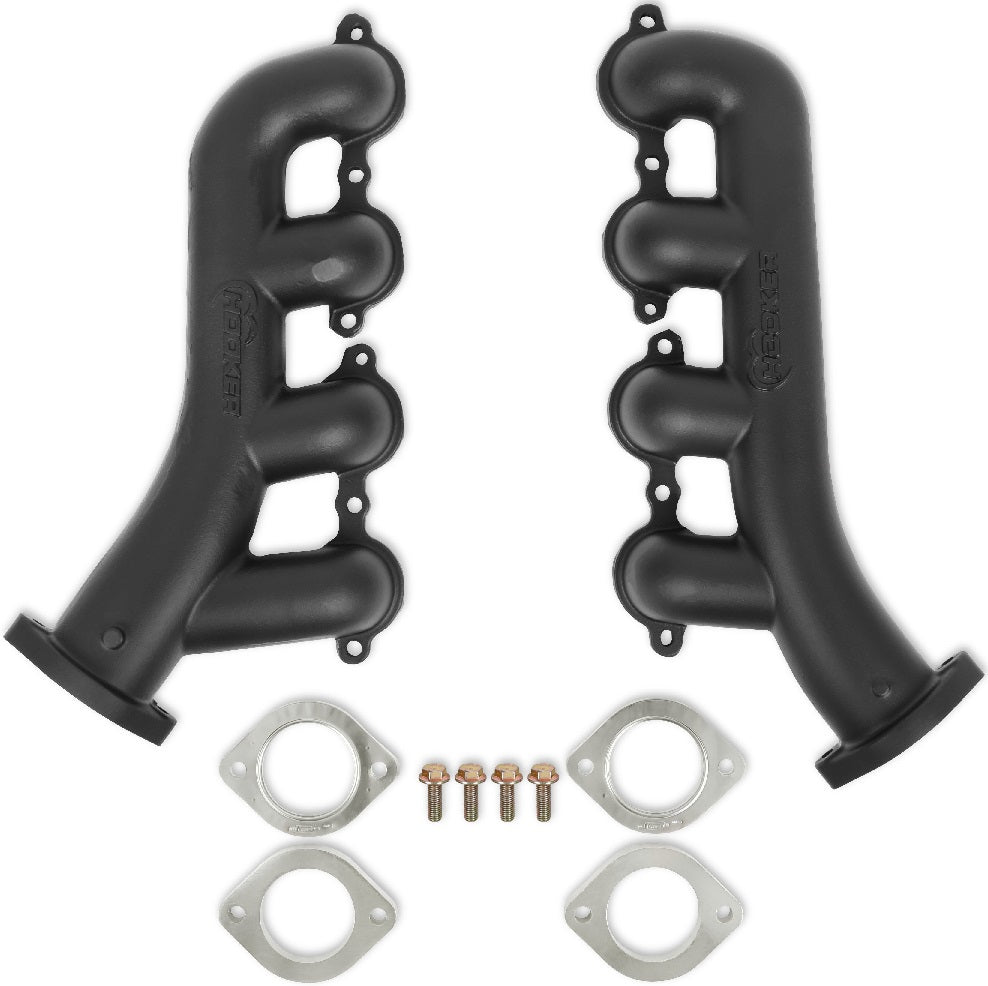 EXHAUST MANIFOLDS,LS SWAP,82-04 S10,2 1/2 OUTLET,BLACK