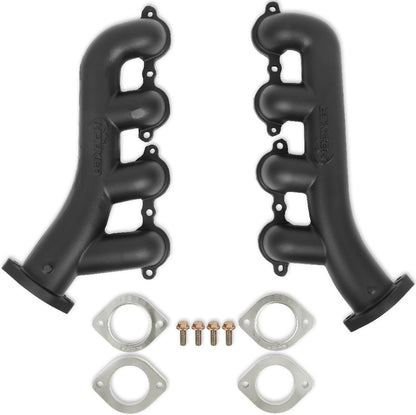 EXHAUST MANIFOLDS,LS SWAP,82-04 S10,2 1/2 OUTLET,BLACK