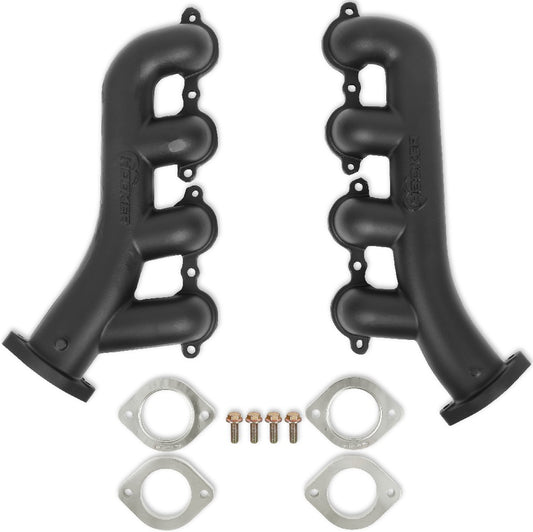 EXHAUST MANIFOLDS,LS SWAP,82-04 S10,2 1/2 OUTLET,BLACK