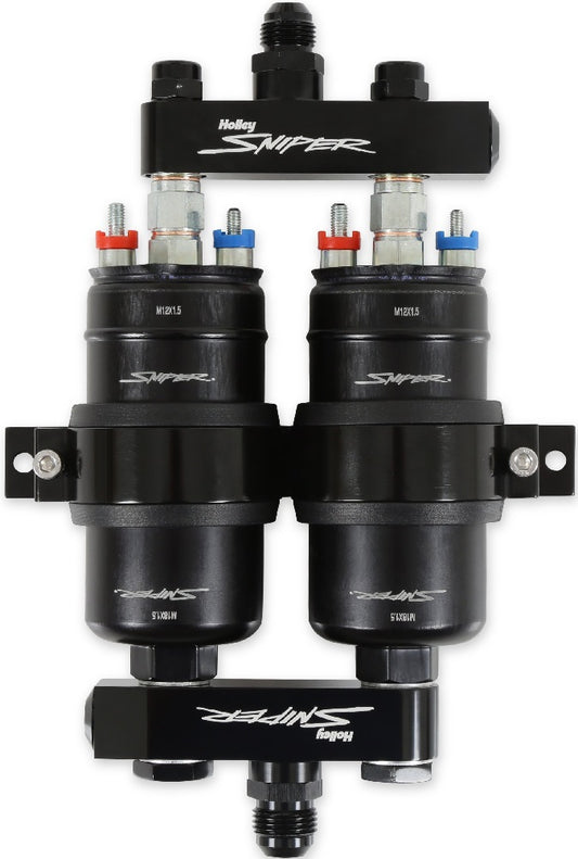 HOLLEY SNIPER TWIN PUMP & MANIFOLD KIT,3.5 GPM