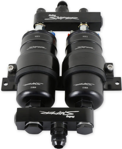 HOLLEY SNIPER TWIN PUMP & MANIFOLD KIT,3.5 GPM