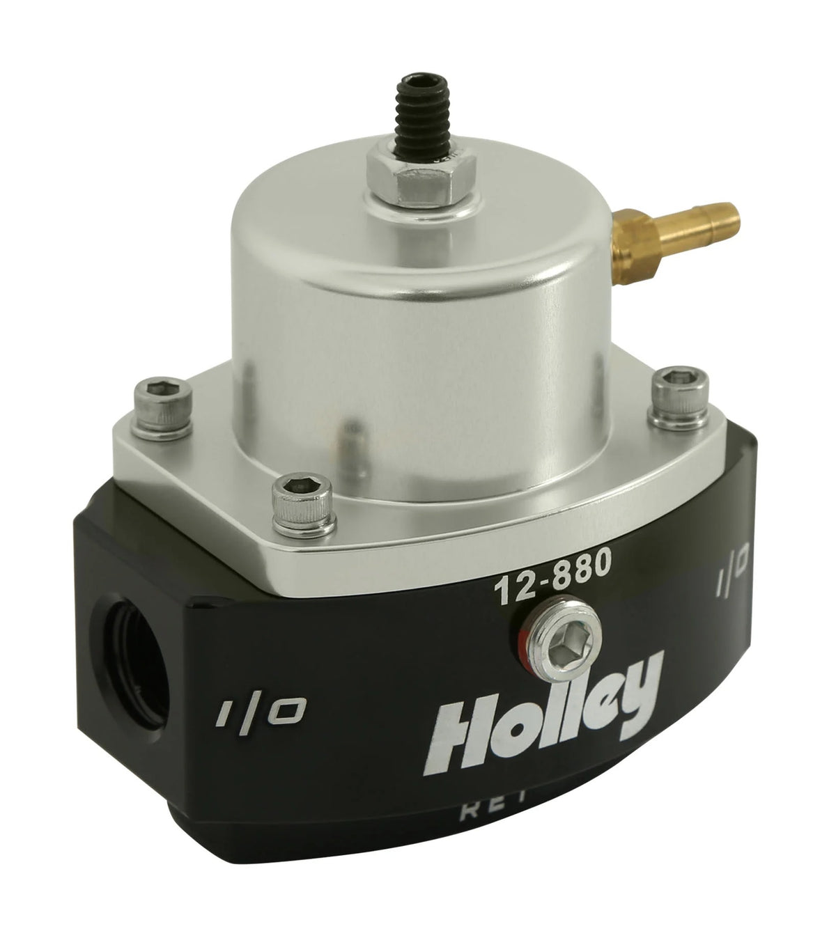 REGULATOR,BYPASS,4-65 PSI,BLACK,W/GAUGE & -6AN FITTINGS