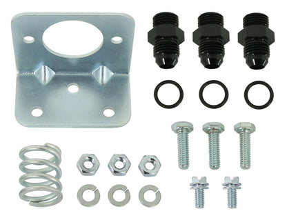REGULATOR,BYPASS,4-65 PSI,BLACK,W/GAUGE & -6AN FITTINGS