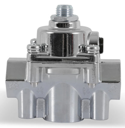 REGULATOR,BYPASS,4.5-9 PSI,CHROME,W/GAUGE & -6AN FITTINGS