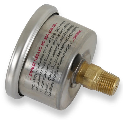 REGULATOR,BYPASS,4.5-9 PSI,CHROME,W/GAUGE & -6AN FITTINGS