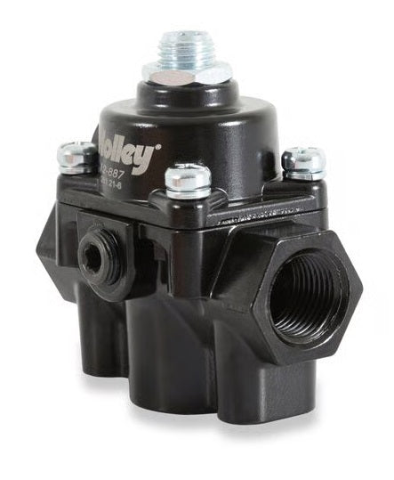 REGULATOR,BYPASS,4.5-9 PSI,BLACK,W/GAUGE & -6AN FITTINGS
