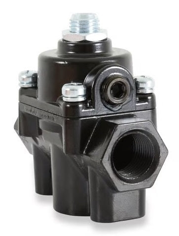 REGULATOR,BYPASS,4.5-9 PSI,BLACK,W/GAUGE & -6AN FITTINGS