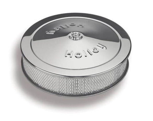 AIR CLEANER ASSY,HOLLEY,14",CHROME
