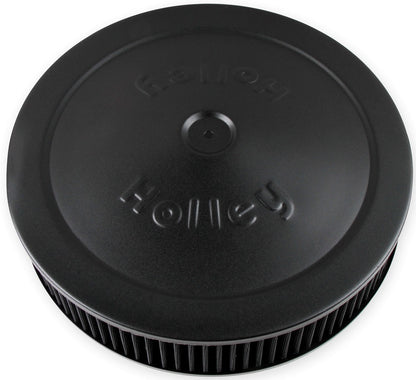 AIR CLEANER ASSY,HOLLEY,14",BLACK