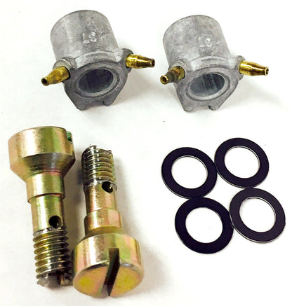 TUBE TYPE DISCHARGE NOZZLE & SCREWS,.042",(2)