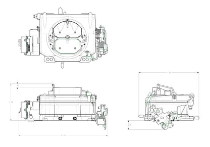 CARBURETOR,STREET DEMON,750CFM,VACUUM,ELECTRIC,BLACK