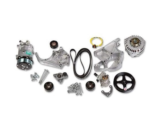 LS/LT HIGH MOUNT ACCESSORY DRIVE KIT,SD508 A/C,ALTERNATOR,POWER STEERING,NATURAL