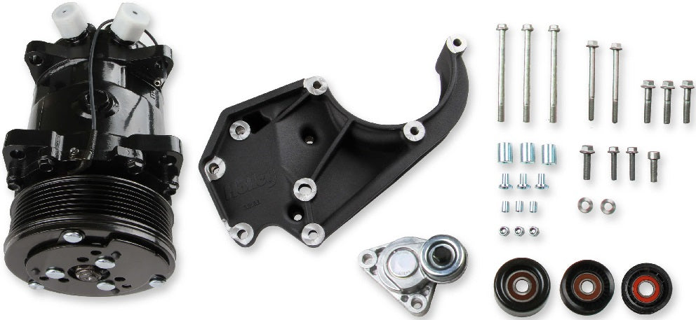 COMP HIGH MOUNT SANDEN SD508 A/C DRIVE KIT,PASSENGER BRACKET,LS/LT,BLACK