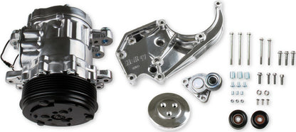 COMP HIGH MOUNT SANDEN SD7 A/C DRIVE KIT,PASSENGER BRACKET,LS/LT,POLISHED