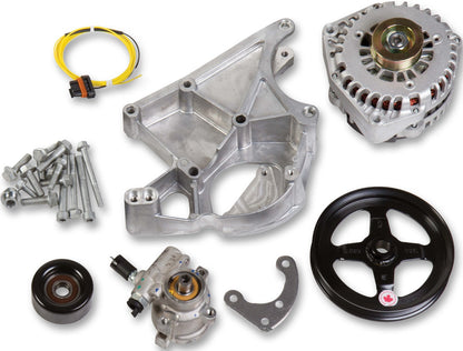 COMP HIGH DRIVE BRACKET KIT,LS/LT,ALTERNATOR & POWER STEERING,NATURAL