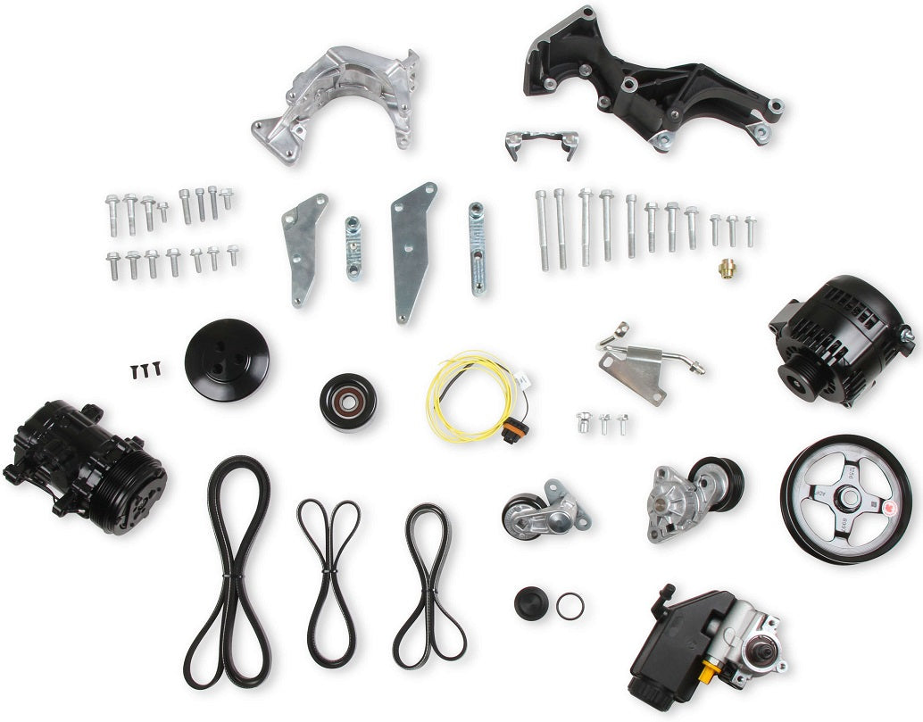 ACCESSORY DRIVE KIT,LS,LOW,ALTERNATOR,PS,SD7 AC,BLACK