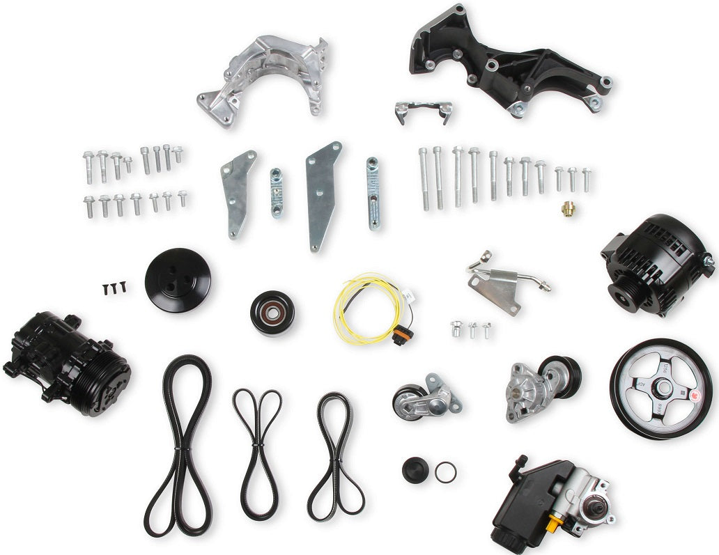 ACCESSORY DRIVE KIT,LS,LOW,ALTERNATOR,PS,SD7 AC,POLISHED
