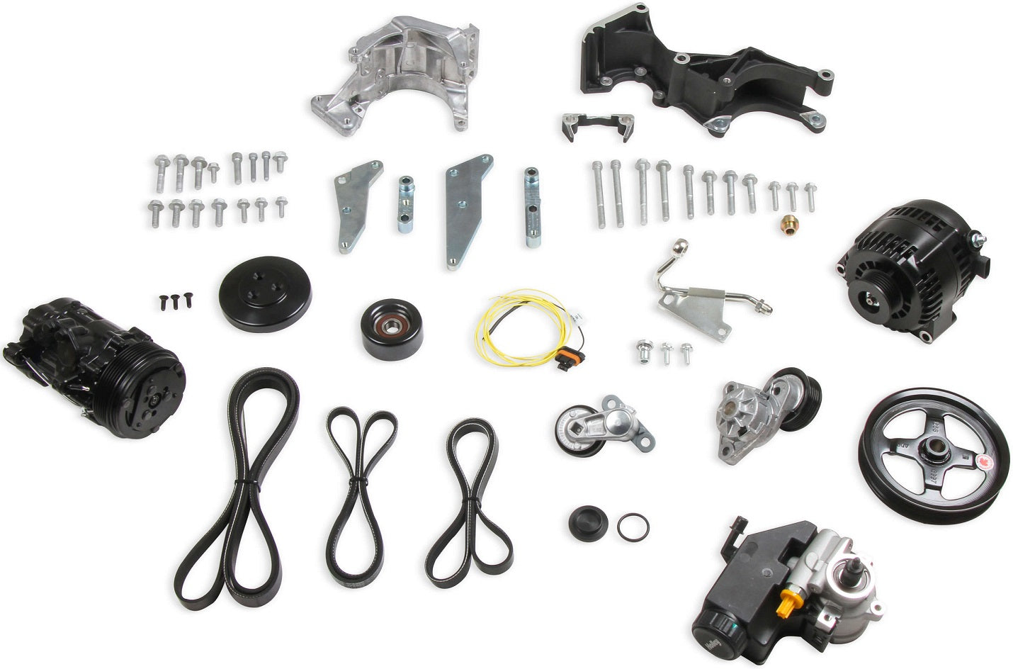 ACCESSORY DRIVE KIT,LS,LOW,ALTERNATOR,PS,SD7 AC,POLISHED
