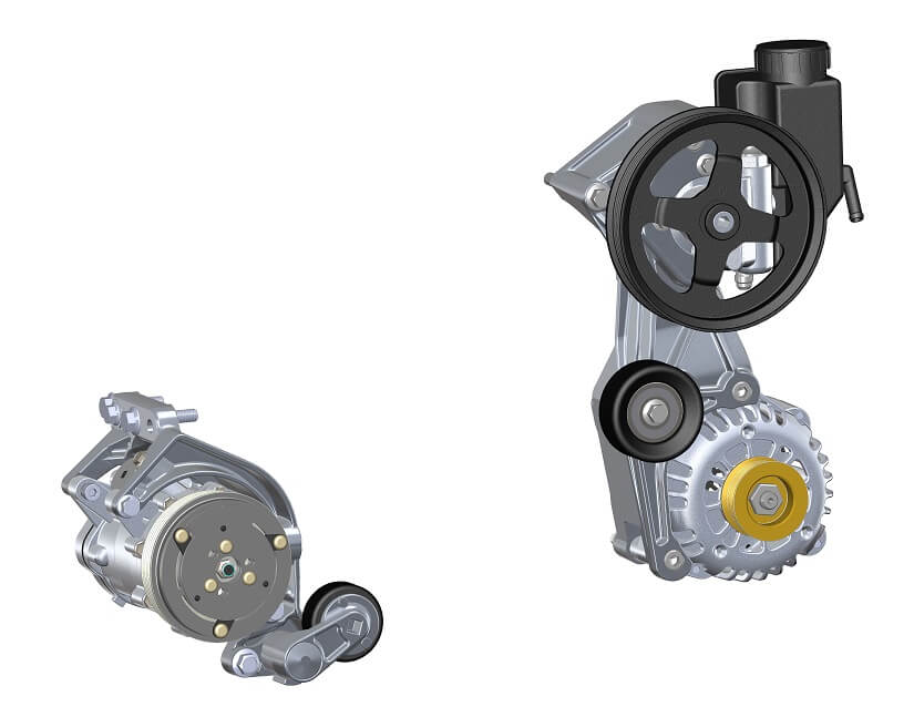 ACCESSORY DRIVE KIT,LS,LOW,ALTERNATOR,PS,SD7 AC