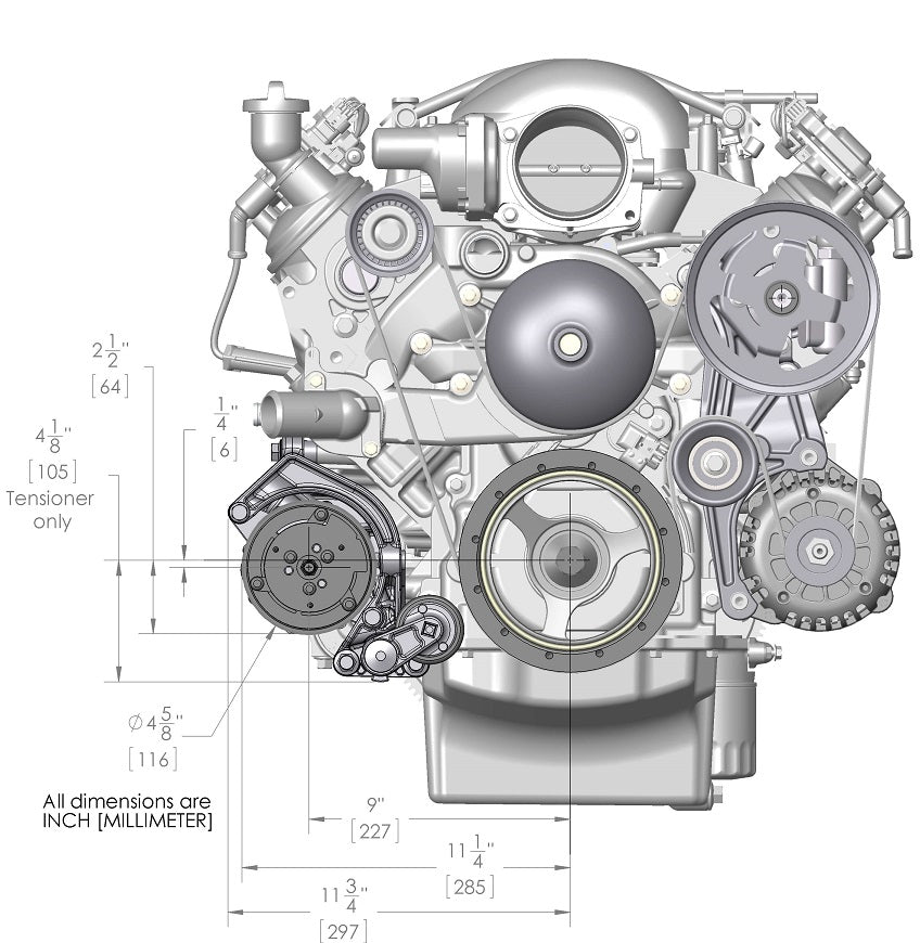 ACCESSORY DRIVE KIT,LS,LOW,ALTERNATOR,PS,SD7 AC