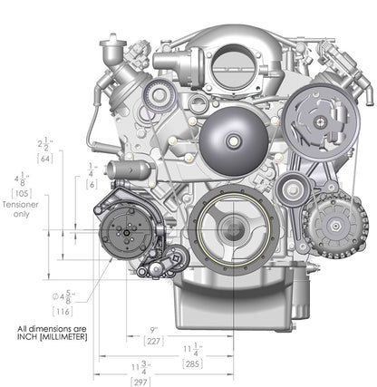 ACCESSORY DRIVE KIT,LS,LOW,ALTERNATOR,PS,SD7 AC