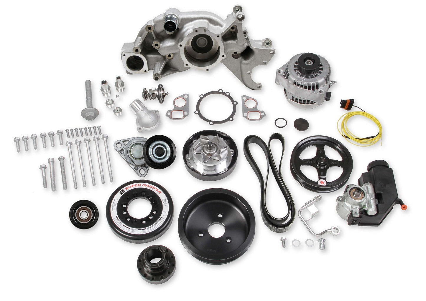 LS RACING FRONT ENGINE KIT,MID,ALTERNATOR,POWER STEERING
